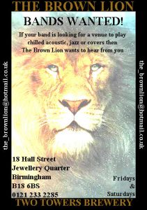 Two Towers Brown Lion flyer