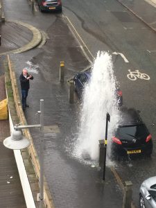 Fleet Street Water Leak 18 November 2017